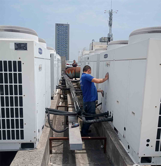 永安中央空调制热和不制冷系统维修方法